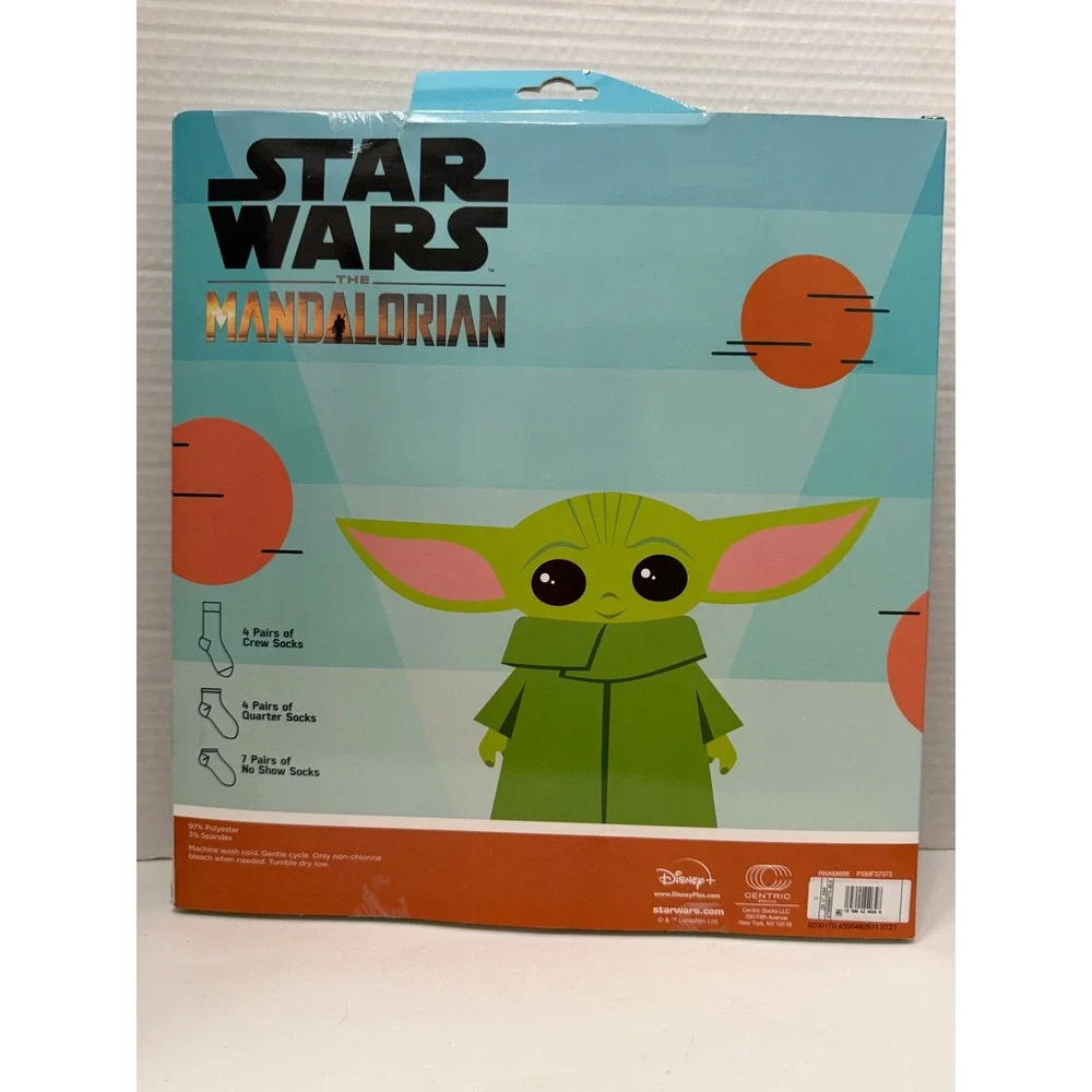 Star‎ Wars The Mandalorian 15 Days of Socks Kids Size S Shoe 5.5-8.5 Grogu NEW